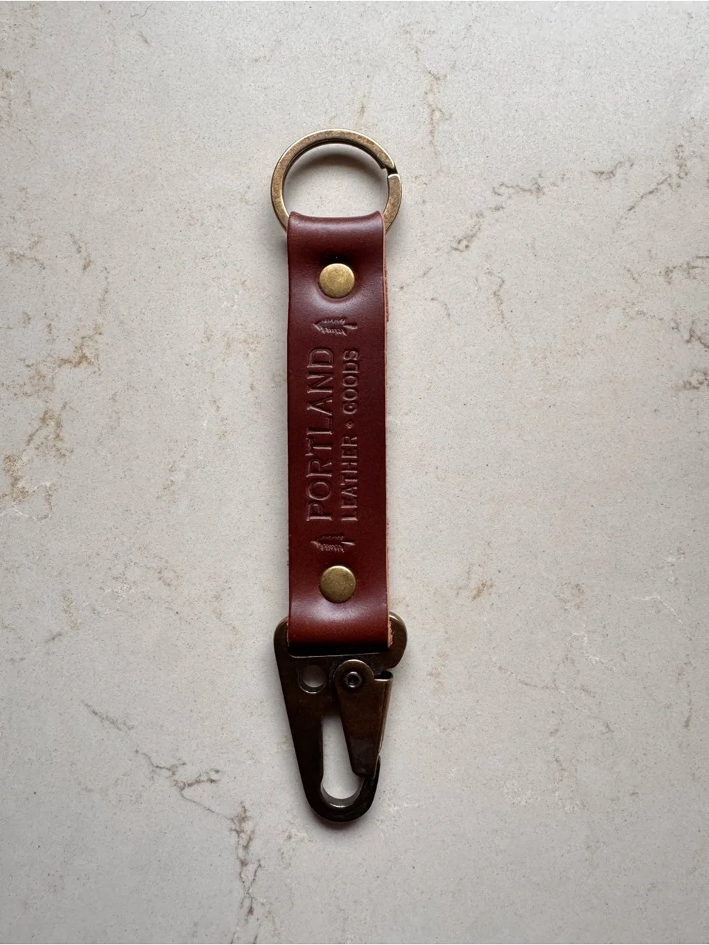 Portland Leather Goods Keychain Long